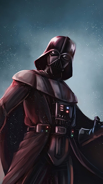 Darth Vader, Starry Sky, Background HD phone wallpaper