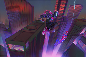Spider Verse Spidermans, spiderman-into-the-spider-verse, spiderman, movies, superheroes, artwork, artist, digital-art, deviantart HD wallpaper