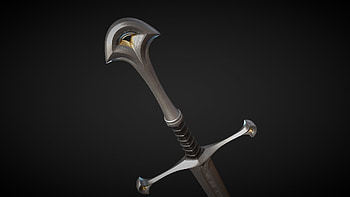 Narsil Sword, Aragorn's weapon, Mythical blade, Heroic symbolism HD wallpaper