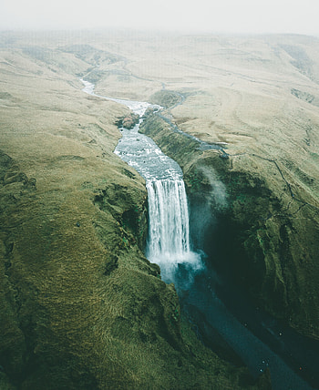 Nature, Water, Waterfall, Fog, Break, Precipice, Flow HD phone wallpaper