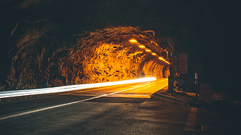 Tunnel Lights, tunnel, graphy, night HD wallpaper