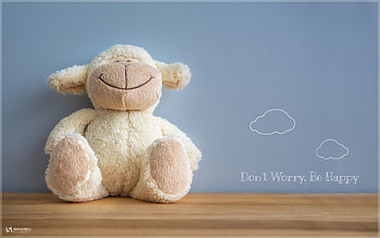 BE HAPPY, teddy-bear, happy, inspiration HD wallpaper