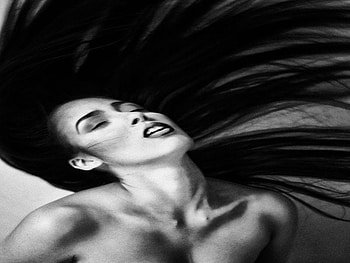 MUSIC PASSION, white, black, music, passion, pretty face, hair HD wallpaper