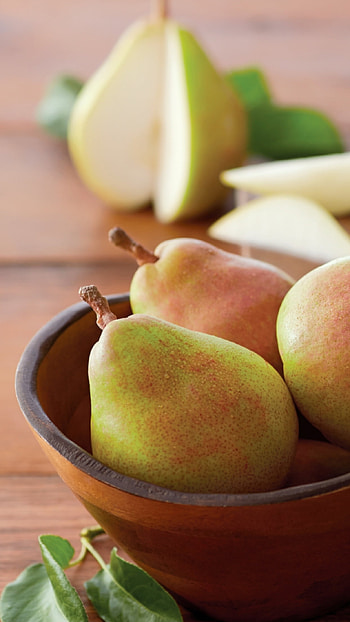 Bowl, Pear HD phone wallpaper