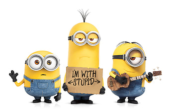 Minions-2015-im-with-stupid HD wallpaper