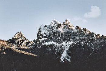 Landscape, Nature, Mountains, Rocks, Vertex, Tops, Snow Covered, Snowbound HD wallpaper