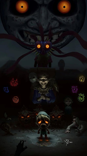 TLOZ MM Happy Mask Sal, Salesman, Art, Majoras, Zelda HD phone wallpaper