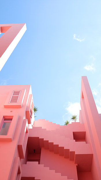 Sky, Summer, Miscellanea, Miscellaneous, Facade, Tender, Pastel HD phone wallpaper