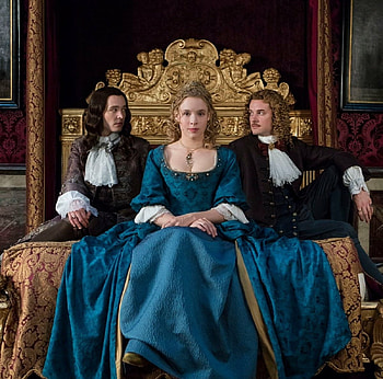Versailles (2015), woman, blue, philippe, man, alexander vlahos, girl, versailles, actress, people, charlotte, evan williams, jessica clark, v series, actor, chevalier de lorraine HD wallpaper