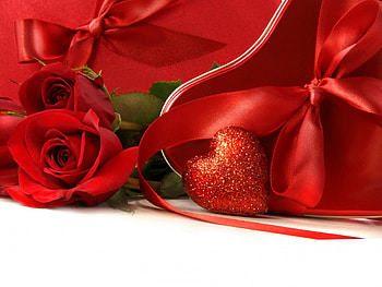 Gift with love 4u, roses, love, red, passion, heart HD wallpaper