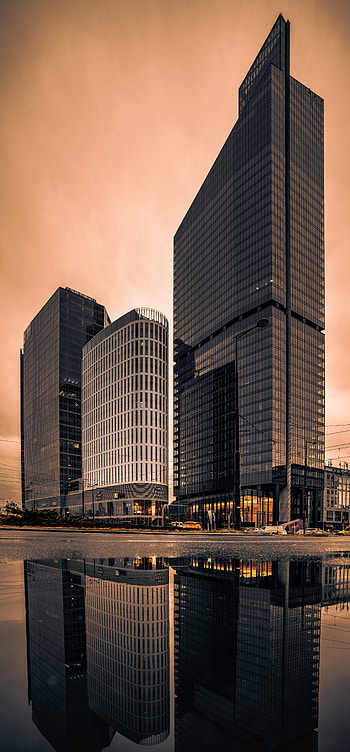 Cities, Architecture, Building, Reflection, Skyscrapers HD phone wallpaper
