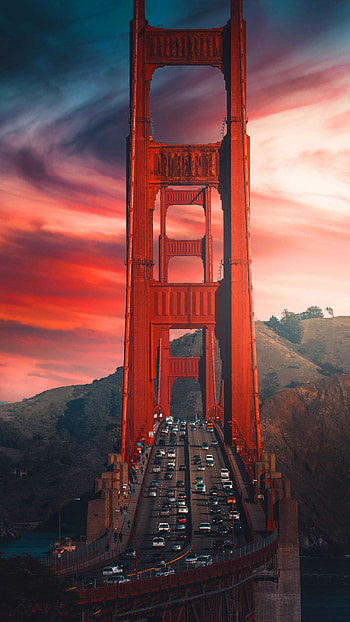 Golden Gate Bridge, Iconic landmark HD phone wallpaper