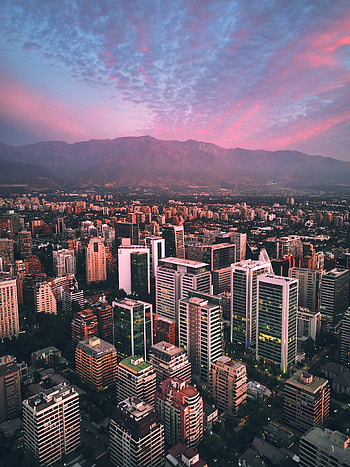 Cities, Mountains, City, Building, View From Above, Roof, Roofs HD phone wallpaper