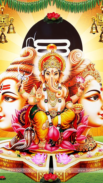 God Ganesh, Shiv Pind, Background HD phone wallpaper