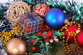 Christmas decoration, merry christmas, graphy, balls, beautiful, gift, nice, happy new year, decoration, holiday, box, cool, harmony HD wallpaper