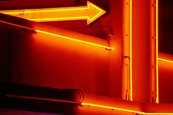 Arrow, Miscellanea, Miscellaneous, Neon, Glow, Pointer HD wallpaper