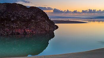 Bandon beach, beach, nature, rocks HD wallpaper