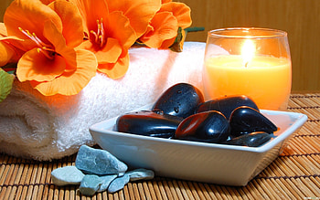 Stones, Objects, Candles HD wallpaper