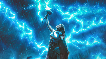Lady Thor God Of Thunder, thor, superheroes, artist, artwork, digital-art, artstation, cosplay HD wallpaper