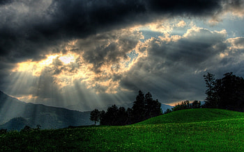 Landscape, Mountains, Clouds HD wallpaper