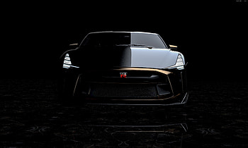Nissan GT-R50 Italdesign, concept car, dark HD wallpaper