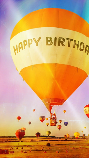 Happy Birtay, Parachute HD phone wallpaper