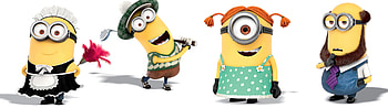 Minions animation, Despicable Me 2, Rmultiwall request, Minions HD wallpaper