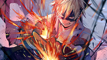 Katsuki Bakugou My Hero Academic , my-hero-academia, anime, artist, artwork, digital-art, katsuki-bakugou HD wallpaper