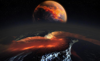 Universe, Planet, Meteorite HD wallpaper