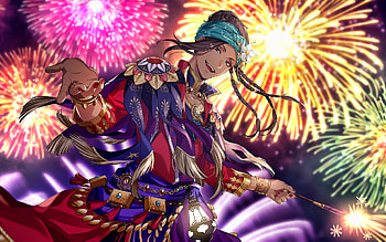 Jamil Viper, fireworks, Twisted Wonderland, Aladdin, protahonist, Jafar, manga, Jamil Viper Twisted Wonderland HD wallpaper