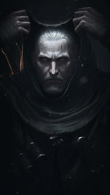 Witcher 3: Wild Hunt, Dark poster, Samsung Galaxy, Xperia Z HD phone wallpaper