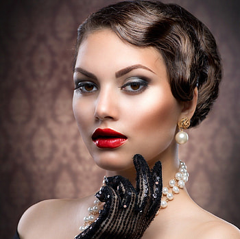 Retro fashion, lady, fashion, model, subbotina anna, beauty HD wallpaper