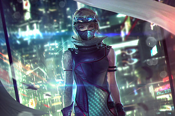 Ninjapunk, ninja, artist, artwork, digital-art, deviantart HD wallpaper