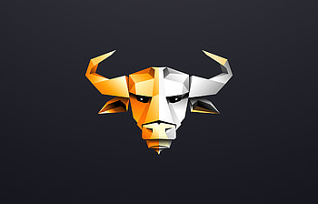 Bull Minimal , bull, minimalism, minimalist, artist, artwork, digital-art, deviantart HD wallpaper