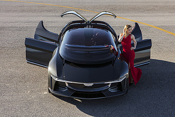 2018, Giugiaro GFG Sibylla, girl model, black HD wallpaper