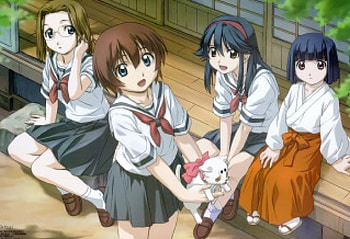 Kamichu, matsuri, anime, yurie, miko HD wallpaper