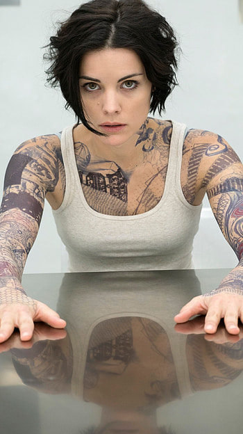 Jaimie Alexander, hollywood actress, tattooed HD phone wallpaper