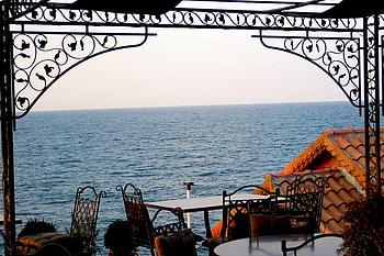 Sozopol, sea, caffee, graphy, bulgaria, nature, , water HD wallpaper
