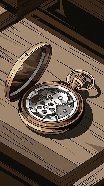 Timeless Elegance: Pocket Watch , vintage, wood HD phone wallpaper
