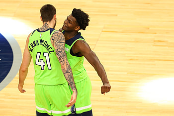 Anthony Edwards, Juancho Hernangomez HD wallpaper