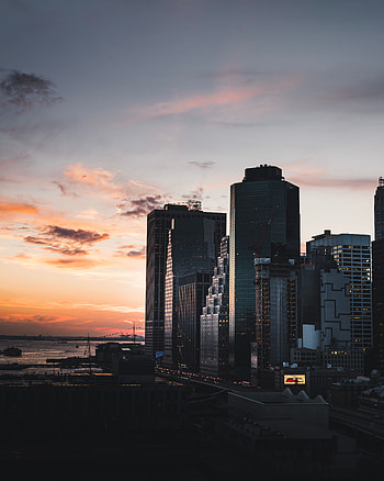 Cities, Usa, Evening, United States, New York, Manhattan, Buildings HD phone wallpaper