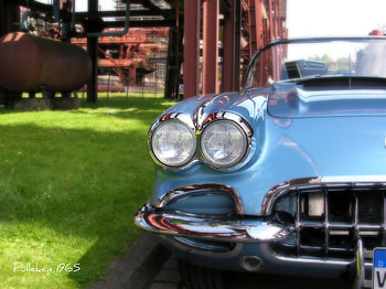 Corvette, monument, car, oldtimer HD wallpaper