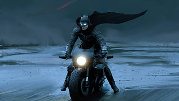The Batman On Batcycle , the-batman, superheroes, movies, 2021-movies, artwork HD wallpaper