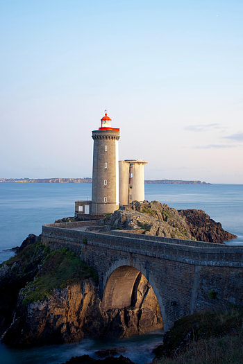 Nature, Sea, Building, Rocks, Horizon, Lighthouse HD phone wallpaper