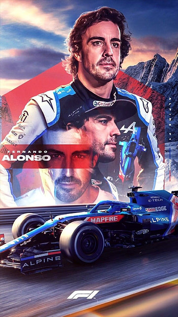 Fernando Alonso, formula one, motorsport, spain, spanish, racing, driver, formula 1, champion HD phone wallpaper