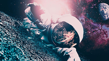 Lost Astronaut, astronaut, artist, artwork, digital-art HD wallpaper