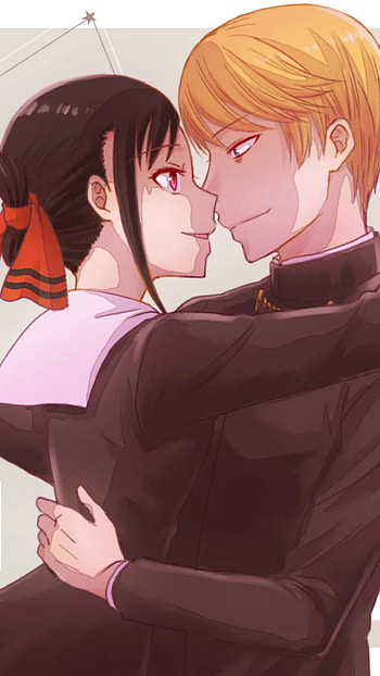 Anime kaguya sama love is war, black , anime HD phone wallpaper