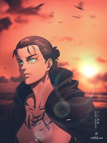 Eren Yeager, cloud, sky HD phone wallpaper