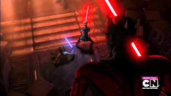 Darth Maul & Savage Opress vs Obi-wan & Asajj Ventress (Clone Wars Season Finale) - YouTube HD wallpaper
