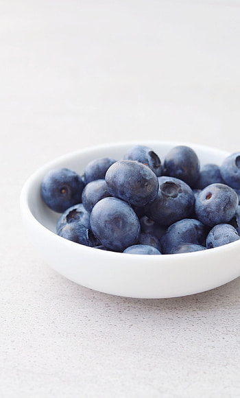 Food, Bowl of blueberries, Minimal fruit HD phone wallpaper